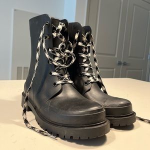 Cougar Madrid Waterproof Combat Rain Boot Black Matte